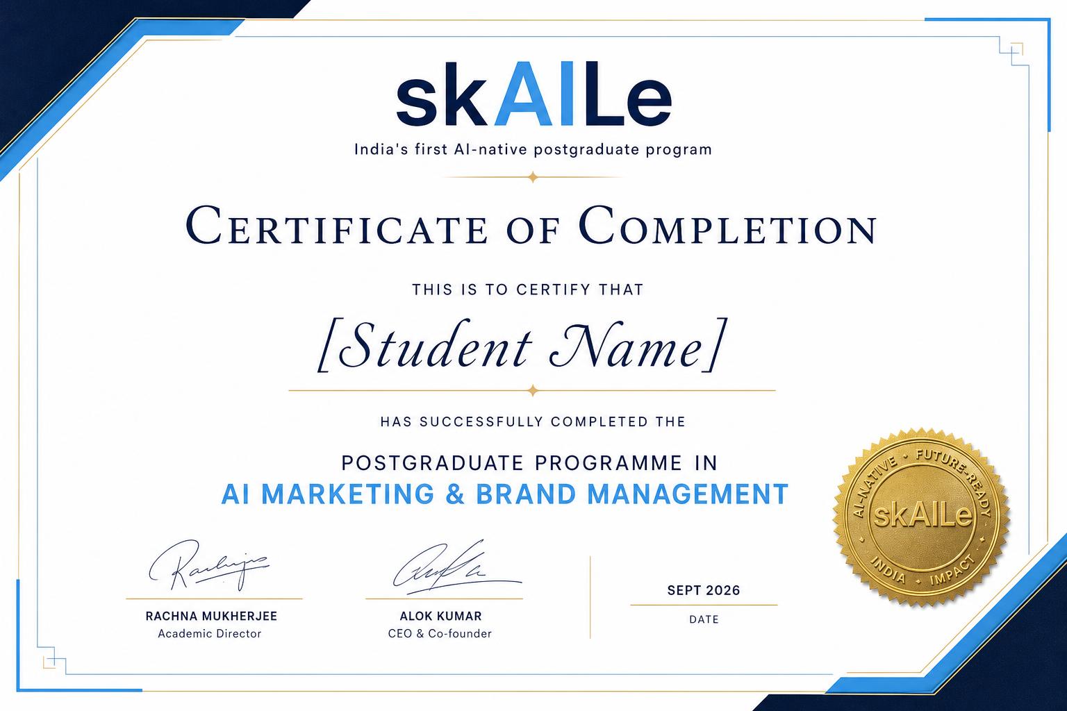 skAILe certificate mockup